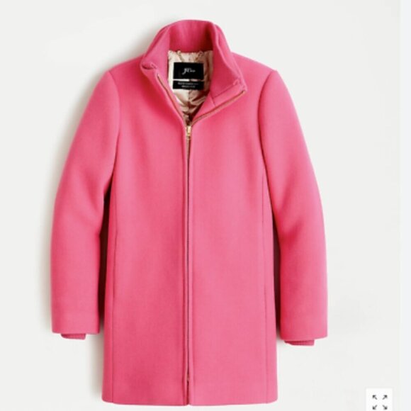 J.Crew Lodge coat in Italian stadium-cloth wool pink jacket winder nello gori 10 - Picture 2 of 11